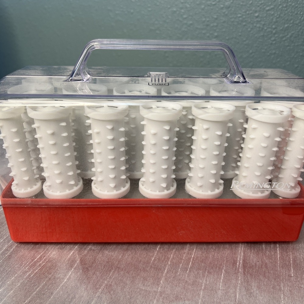 VTG Remington Style Setter 20 Heated Hot Rollers Hair Curlers Wax Core C-20 Box - Picture 2 of 10